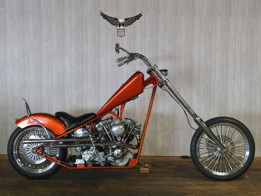 ハーレー 1973 FLH Ridgid Custom